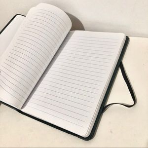 Dark green lines notebook with bookmark Vero Moda